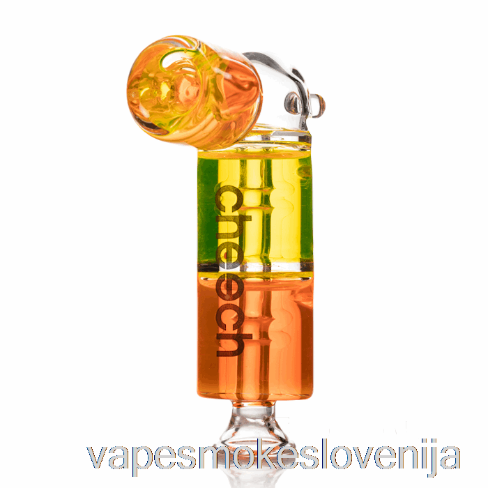Vape Petrol Cheech Glass Dual Freezable Ročna Cev Oranžna/rumena